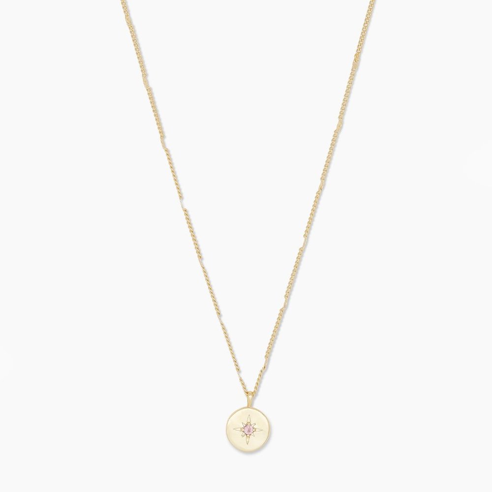 NWT Gorjana Power Birthstone Coin Necklace (October)